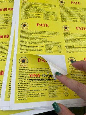 In tem nhãn dán đồ đông lạnh để tủ đông, xé không rách, tem PP đế giấy - INKTS3505