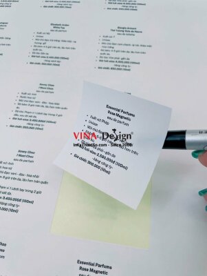 In tem nhãn phụ thông tin thành phần nước hoa, tem decal giấy - INKTS3540
