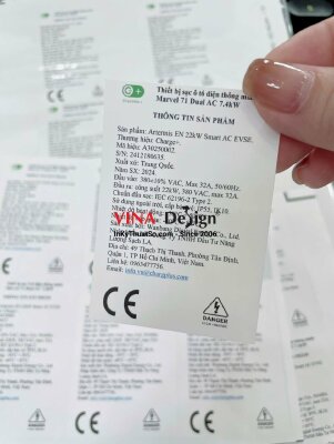 In tem nhãn PP (đế giấy) thông tin sản phẩm, tem dai xé không rách, không thấm nước - INKTS3467