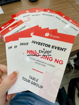 In thẻ staff sự kiện Investor event dành cho nhà đầu tư cho công ty công ty thương mại điện tử (e-commerce) - INKTS3465