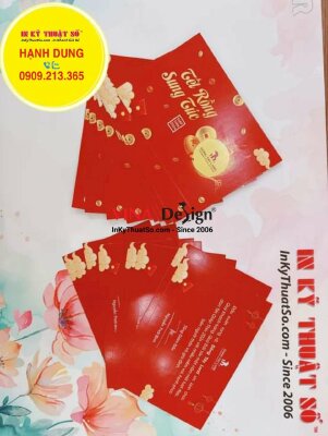 In thiệp chúc mừng năm mới của công ty gửi nhân viên, khách hàng, in thiệp 10x15cm - INKTS1109