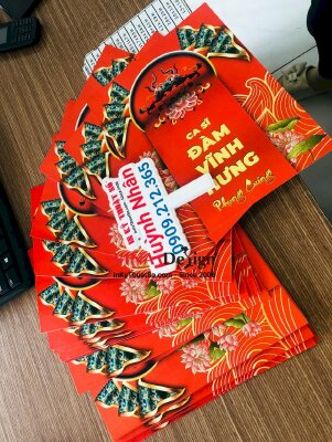 In thiếp phụng cúng lễ giỗ tổ nghề sân khấu cho danh ca, ca sĩ, nghệ sĩ - INKTS703