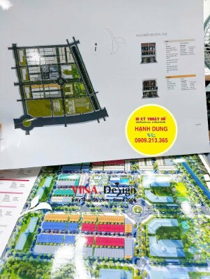 In tờ rơi A3 giới thiệu mặt bằng & số căn hộ dự án bất động sản - INKTS3481