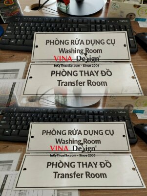 In UV nhôm xước biển tên phòng theo yêu cầu - INKTS276