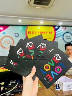 Làm thiệp cảm ơn khách hàng cho nhãn hàng thời trang Local Brand - INKTS850
