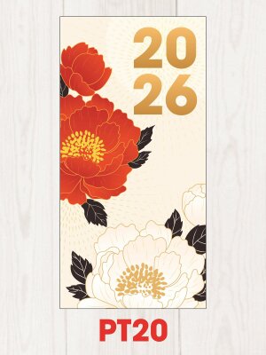 Bao lì xì Tết Hoa Mẫu Đơn - Mã PT20 - INKTS2476
