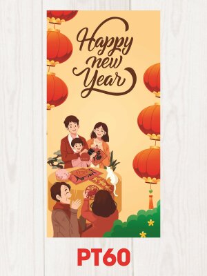 In bao lì xì đẹp Gia Đình Sum Vầy Happy New Year - Mã PT60 - INKTS2516