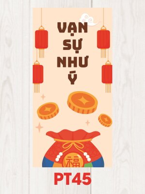 In bao lì xì năm mới Vạn Sự Như Ý - Mã PT45 - INKTS2501
