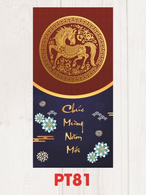 In bao lì xì Tết Việt 2026 Bính Ngọ Chúc Mừng Năm Mới - Mã PT81 - INKTS2537