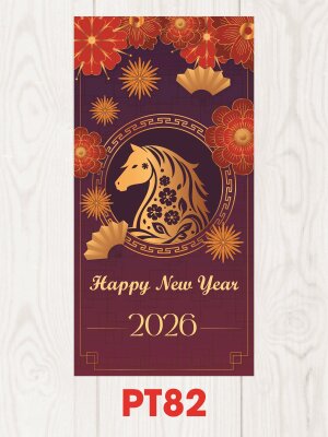In bao lì xì Tết Việt 2026 Happy New Year - Mã PT82 - INKTS2538