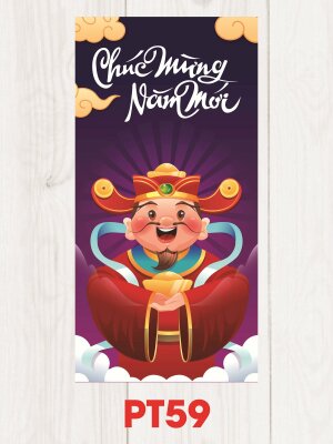 In bao lì xì Thần Tài Chúc Mừng Năm Mới - Mã PT59 - INKTS2515