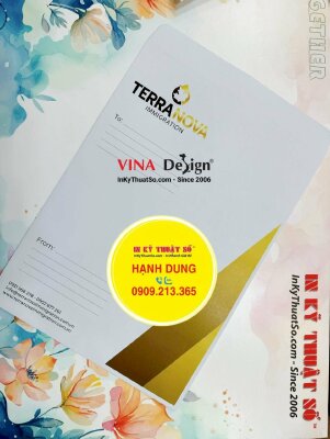 In bao thư công ty bất động sản khổ 25 x 35 cm, in bìa thư A4 - INKTS1519
