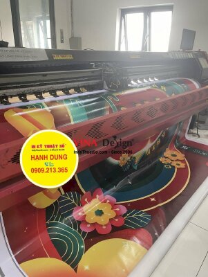 In bạt backdrop Chương trình Kích cầu tiêu dùng quận Mừng Đảng Mừng Xuân - INKTS1134