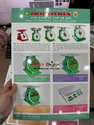 In Formex bảng quảng cáo, giới thiệu sản phẩm cân đồng hồ lò xo - INKTS3574