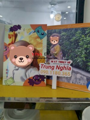 In khung ảnh để bàn sinh nhật bé trai, in ảnh formex - INKTS713