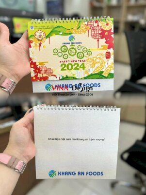 In lịch bàn chữ A 21cm x 14.8cm in 200 cuốn - INKTS941