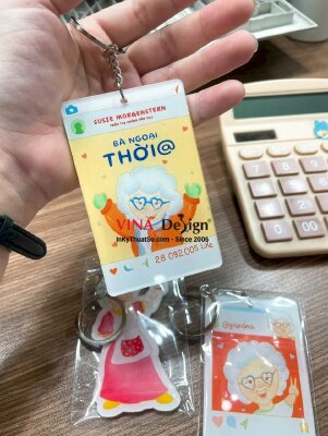 In móc khóa Mica trong đồ án tốt nghiệp mỹ thuật - INKTS3568
