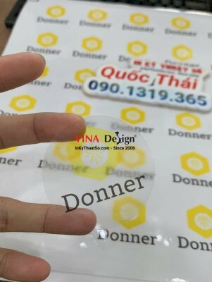 In nhãn Decal trong logo công ty quà tặng doanh nghiệp - INKTS973