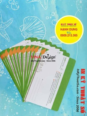 In phong bì 12x22 cm, làm phong bì công ty size nhỏ cho công ty xây dựng, giấy Fort 120gsm, có keo nắp - INKTS1212