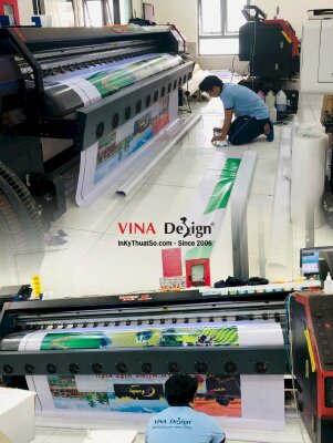 In phông nền sân khấu Chào Mừng Du Khách cho công ty du lịch lữ hành - INKTS3572