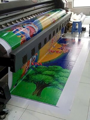 In phông nền Trung thu cho nhà Chùa Đêm Ánh Trăng Từ Bi, in bạt hiflex mực dầu khổ lớn - INKTS3546