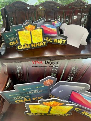In Standee để bàn mô hình giải thưởng - INKTS647