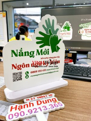 In standee để bàn tư vấn lớp học kỹ năng - INKTS700