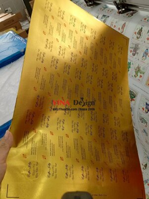 In tem dài xi vàng niêm phong dán chai nhựa, hộp giấy - INKTS3589