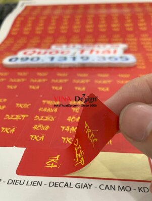 In tem Decal giấy dán hộp trà - INKTS965