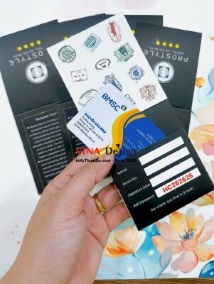 In túi giấy đựng thẻ từ khách sạn - INKTS816