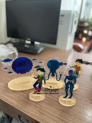 Làm standee Mica trong để bàn, cắt CNC tạo hình nhân vật, mô hình - INKTS3554