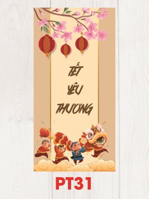 Mẫu bao lì xì png Tết Yêu Thương - Mã PT31 - INKTS2487