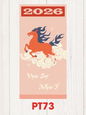 Phong bao lì xì Tết màu hồng Mã Đáo Vạn Sự Như Ý - Mã PT73 - INKTS2529