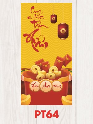 Thiết kế bao lì xì Tết Cung Chúc Tân Xuân An Khang - Mã PT64 - INKTS2520