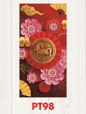 Thiết kế lì xì Tết Bính Ngọ Xuân Muôn Hoa - Mã PT98 - INKTS2554