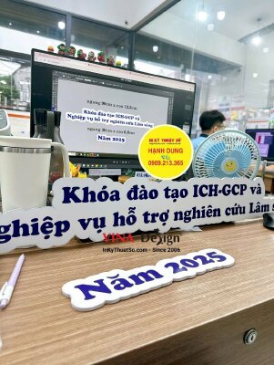In banner chữ Formex trang trí văn phòng, cắt CNC theo viền - INKTS3648