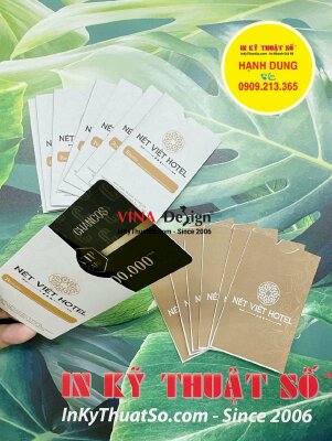In bao giấy đựng thẻ nhựa khách sạn - INKTS866