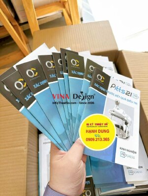 In Catologue thông tin sản phẩm Nha Khoa, catalogue khổ A5 đứng, bấm ghim giữa - INKTS3662