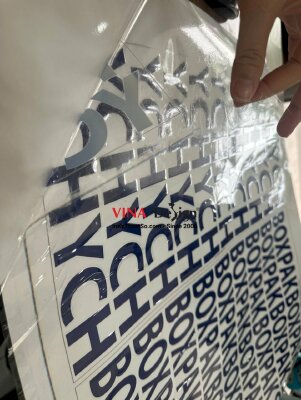 In chữ UV DTF, nhãn chữ DTF theo yêu cầu - INKTS1087