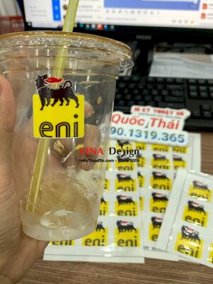 In DTF UV logo hãng dầu nhớt xe dán lên vật phẩm bất kỳ - INKTS1067