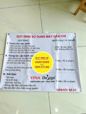 In Hiflex mực dầu đóng khoen - Bạt 3.2 dzem - INKTS109