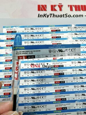 In tem bạc thiết bị điện, mô tơ, máy phát, biến thế điện - INKTS1020