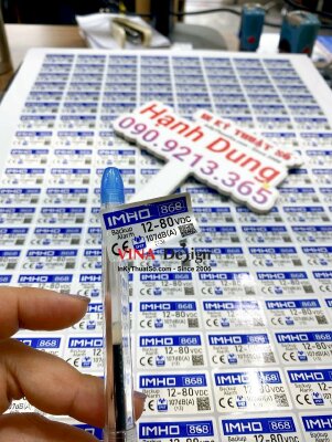 In tem nhãn decal bạc, tem bạc thiếc - INKTS676