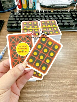 In thẻ boardgame theo yêu cầu, in giấy C300gsm, cán mờ, làm khuôn bế riêng đúng kích thước - INKTS3657
