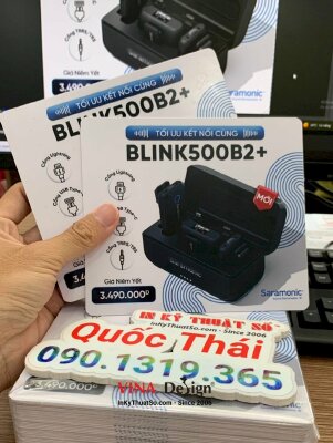 In thẻ nhựa dày làm bảng giá niêm yết sản phẩm thiết bị âm thanh cao cấp và chuyên nghiệp - INKTS1226