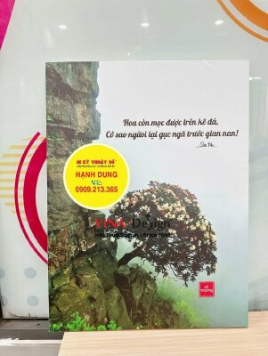 In tranh canvas 60cm x 80cm đóng khung chassis tranh động lực treo văn phòng, cửa hàng - INKTS3659