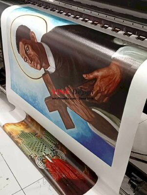 In tranh Thánh Martinô treo tường (St. Martin de Porres), tranh Canvas mực dầu - INKTS3660