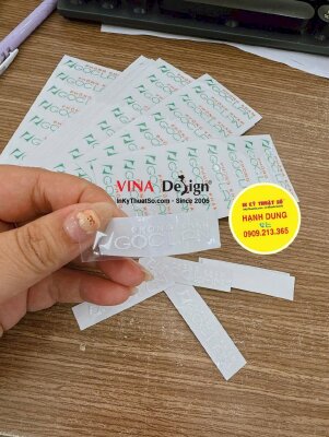 In UV DTF HCM, tem nổi UV DTF logo phòng khám - INKTS3639