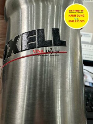 In UV DTF logo công ty, in trực tiếp lên film, độ bám dính cao lên bề mặt vật liệu dán - INKTS1076