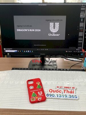 Sticker in nổi 3D UV DTF logo công ty đa quốc gia về sản phẩm tiêu dùng - INKTS1089